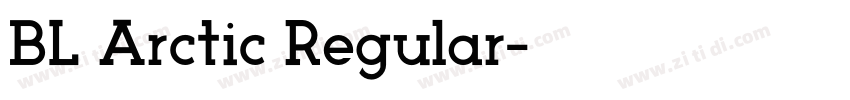 BL Arctic Regular字体转换